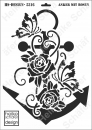 Schablone-Stencil A3 139-5316 Anker mit Rosen